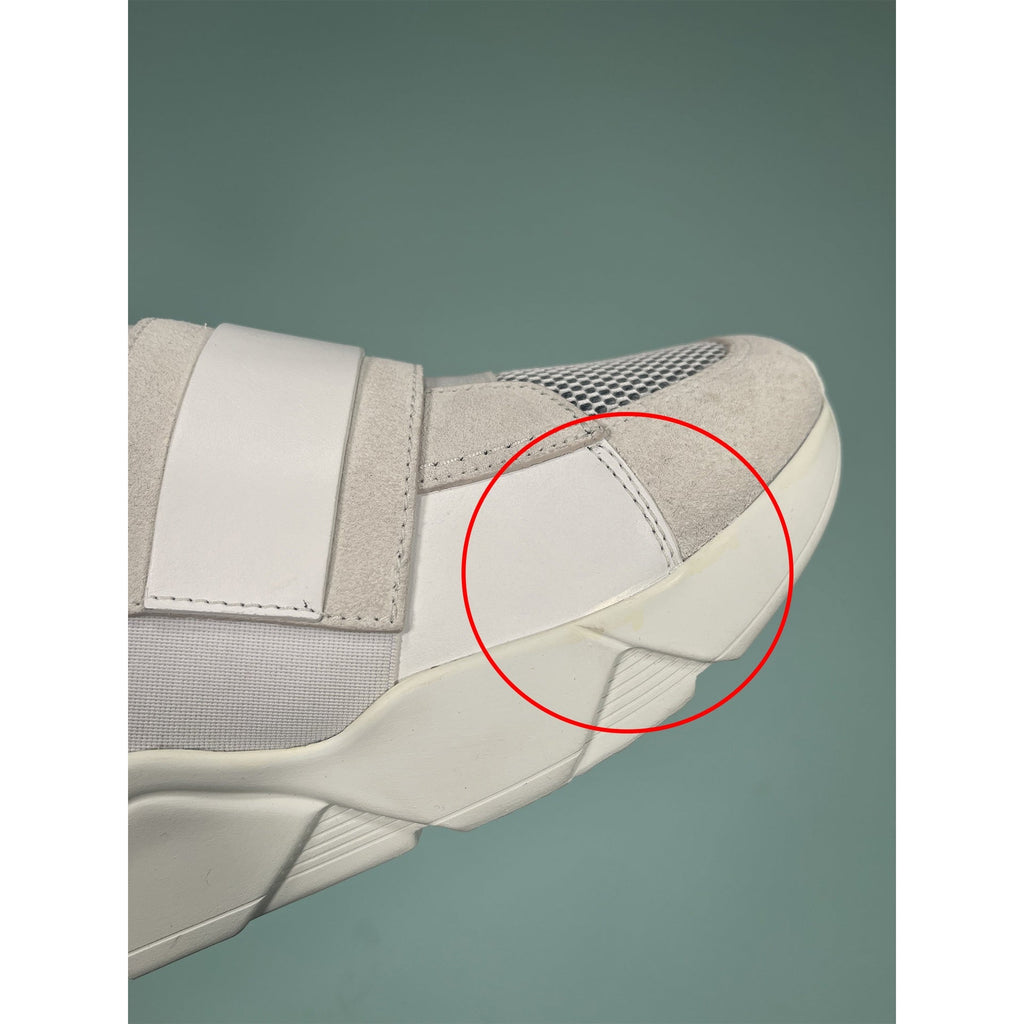 Balmain Exton Mixed-Media High-Top Sneakers