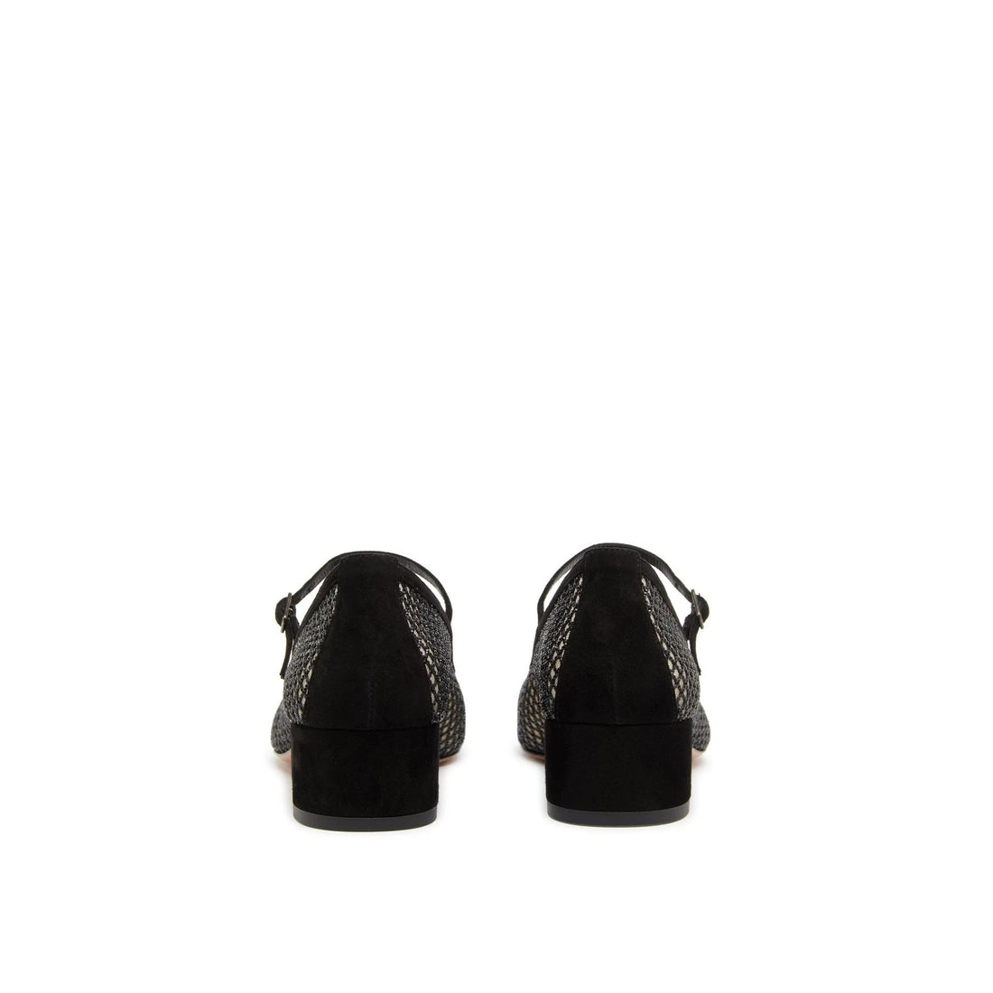 Aquazzura Mayor Crystals Mesh Pumps 35