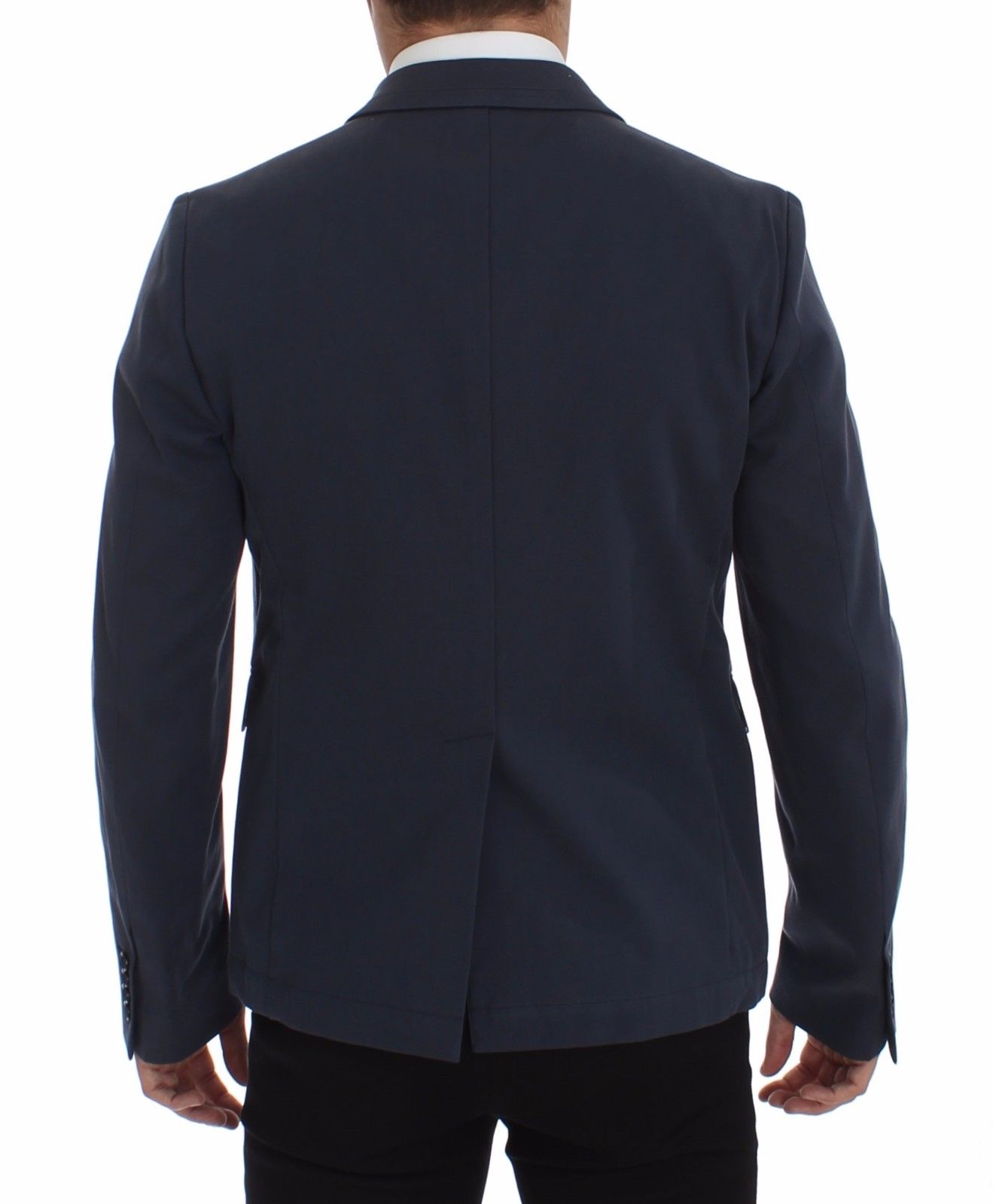 Dolce &amp; Gabbana Elegante blaue Blazerjacke aus Baumwollstretch