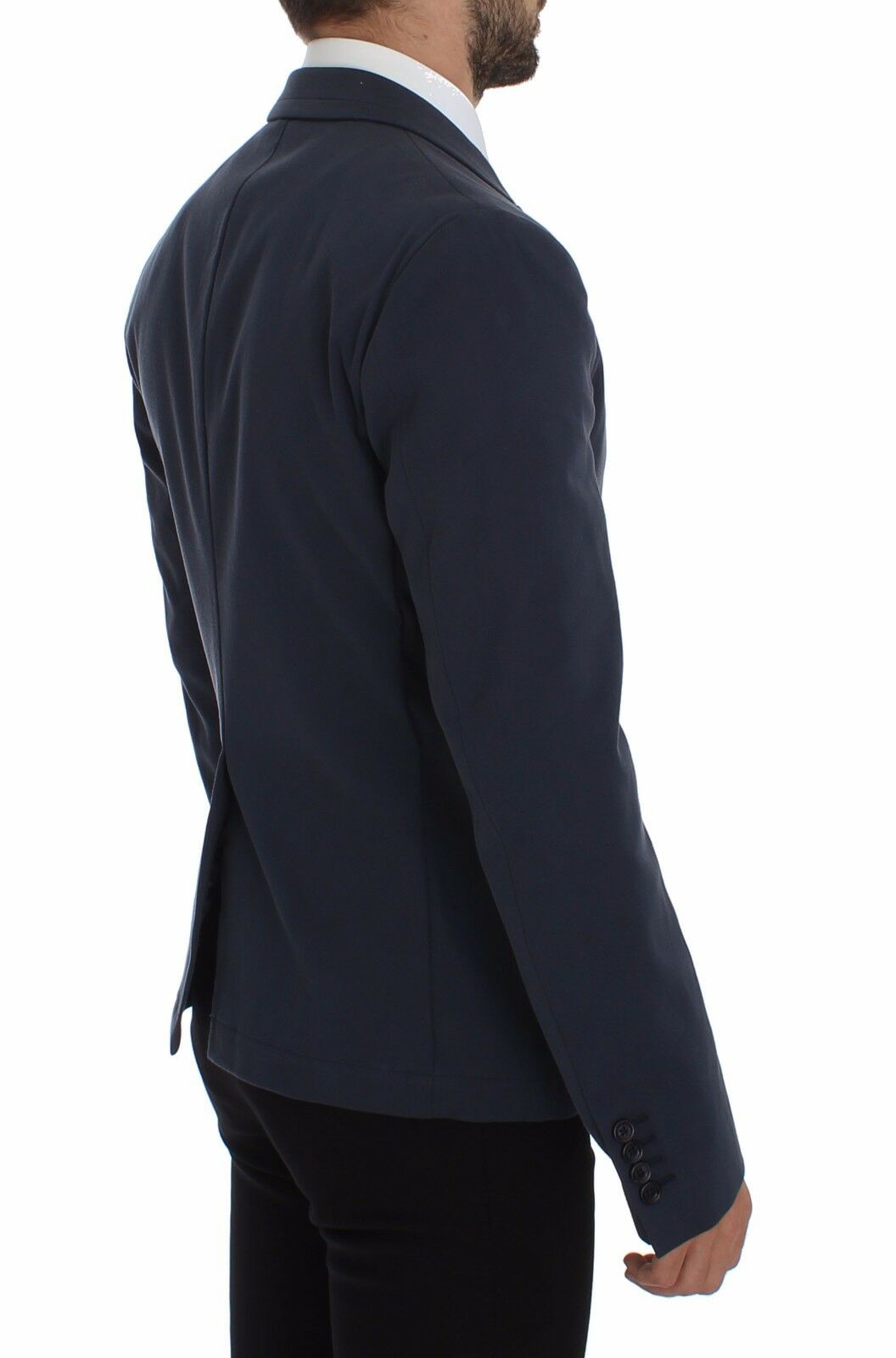 Dolce &amp; Gabbana Elegante blaue Blazerjacke aus Baumwollstretch