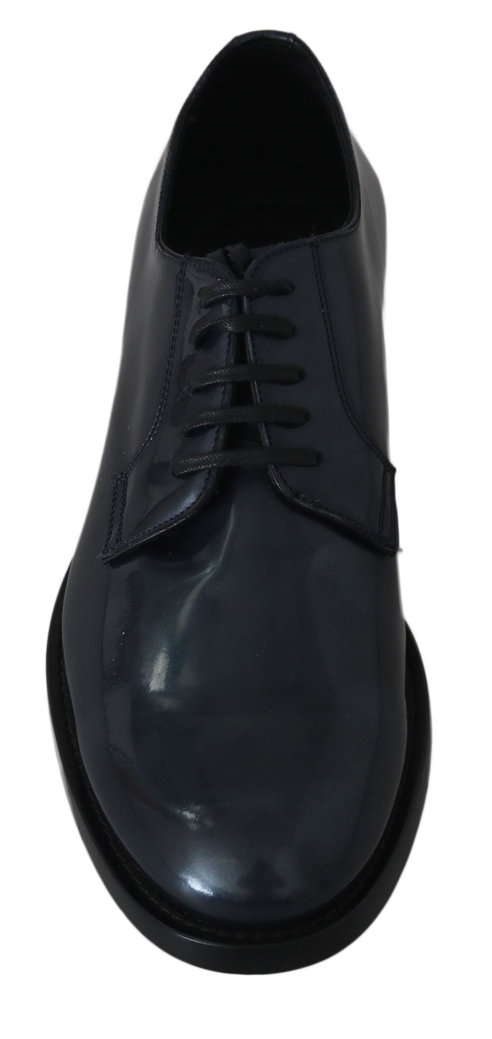 Dolce &amp; Gabbana Elegante Derby-Abendschuhe aus blauem Leder