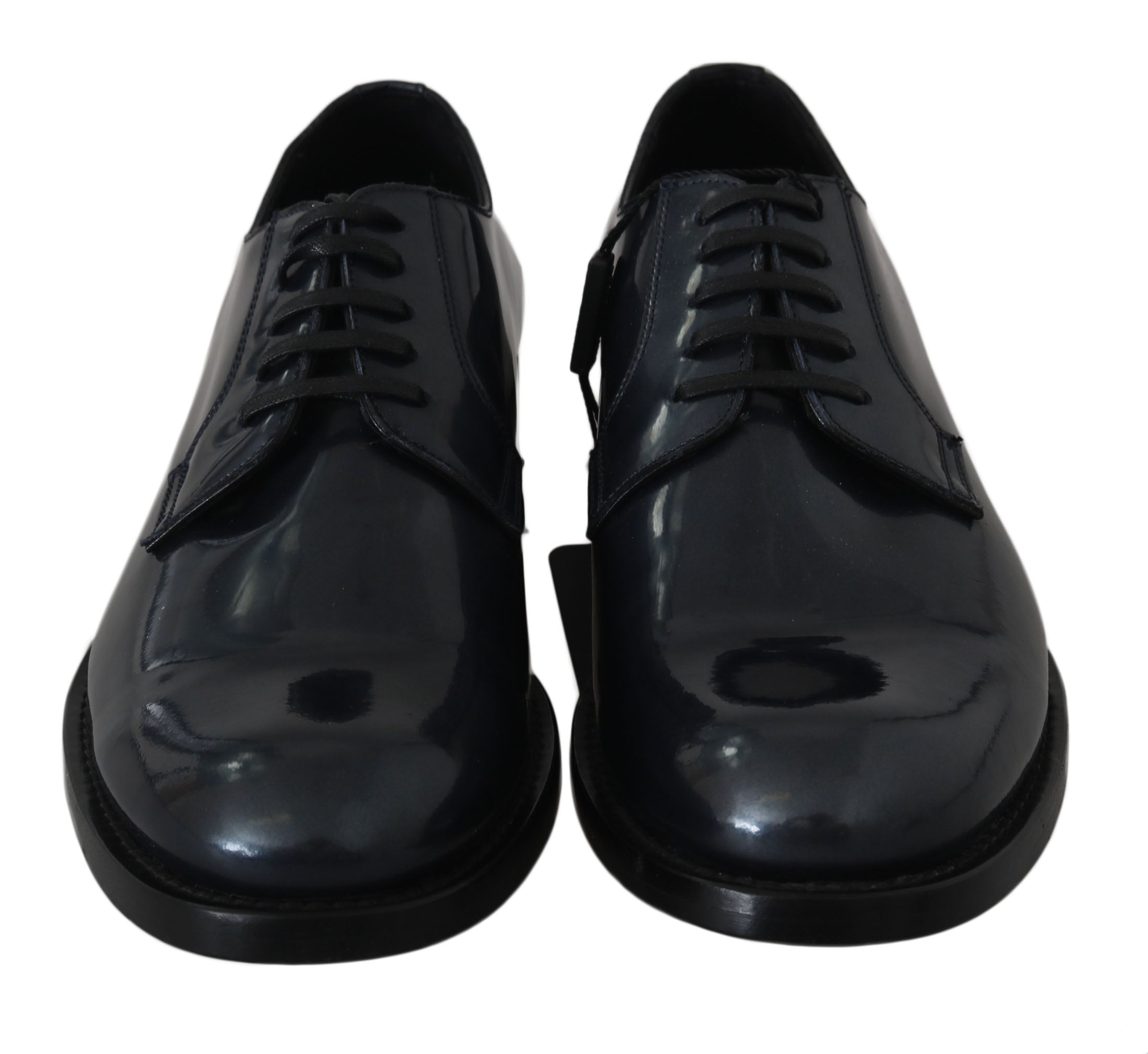 Dolce &amp; Gabbana Elegante Derby-Abendschuhe aus blauem Leder