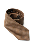 Bronze silk tie by Giorgio Armani
