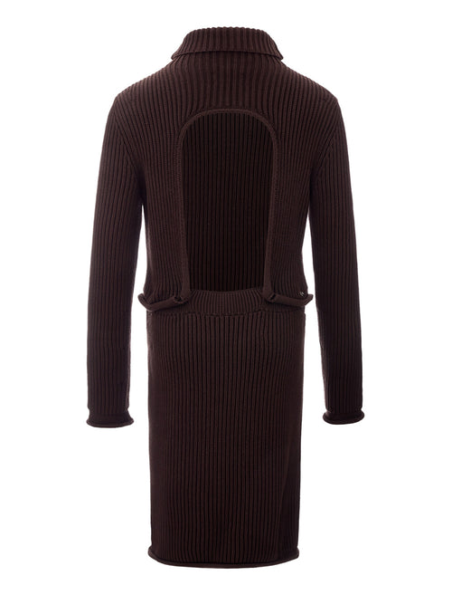 Bottega Veneta Chunky Cotton Ribbed Dress