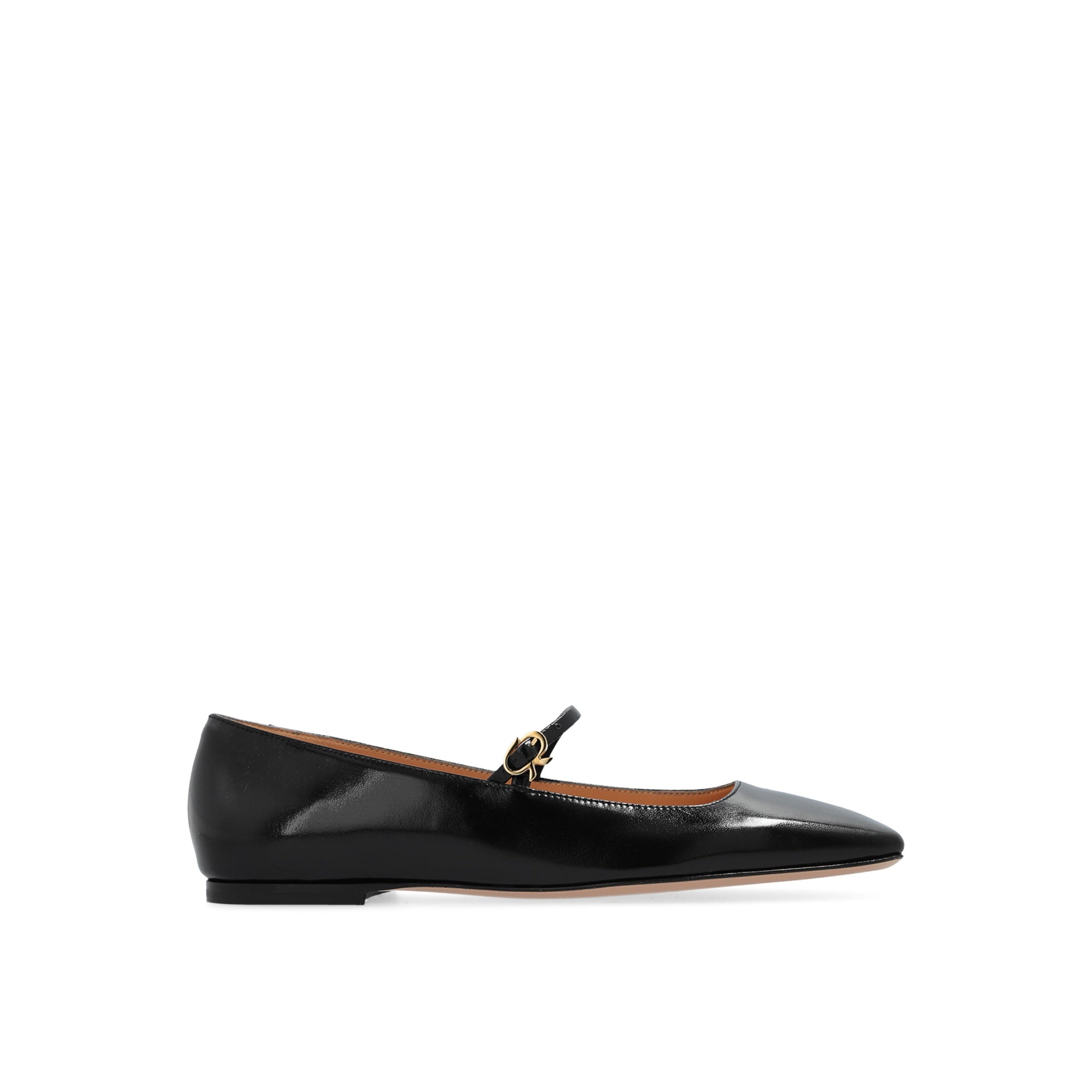 Gianvito Rossi Christina Leather Ballerina Flats