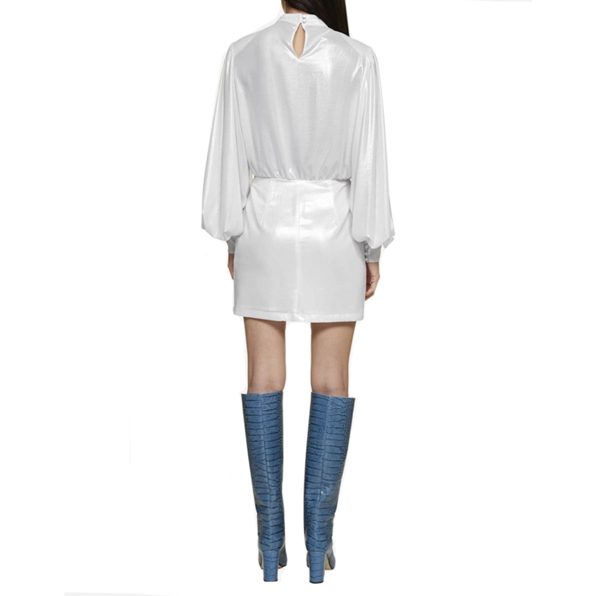 Blanca Vita Abelia Laminated Mini Dress – Siebentaschen