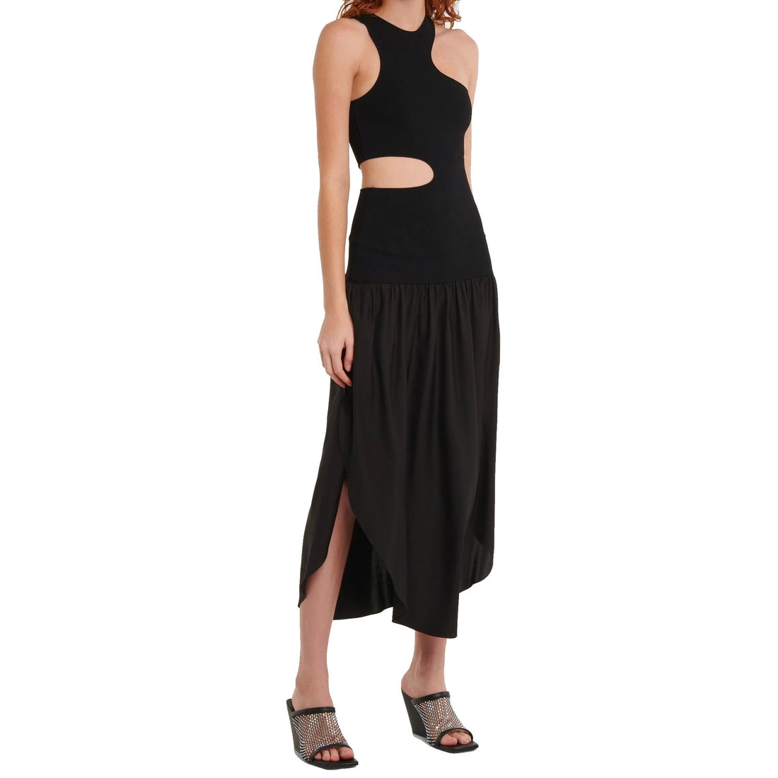 Stella Mccartney Silk Cut-Out Maxi Dress