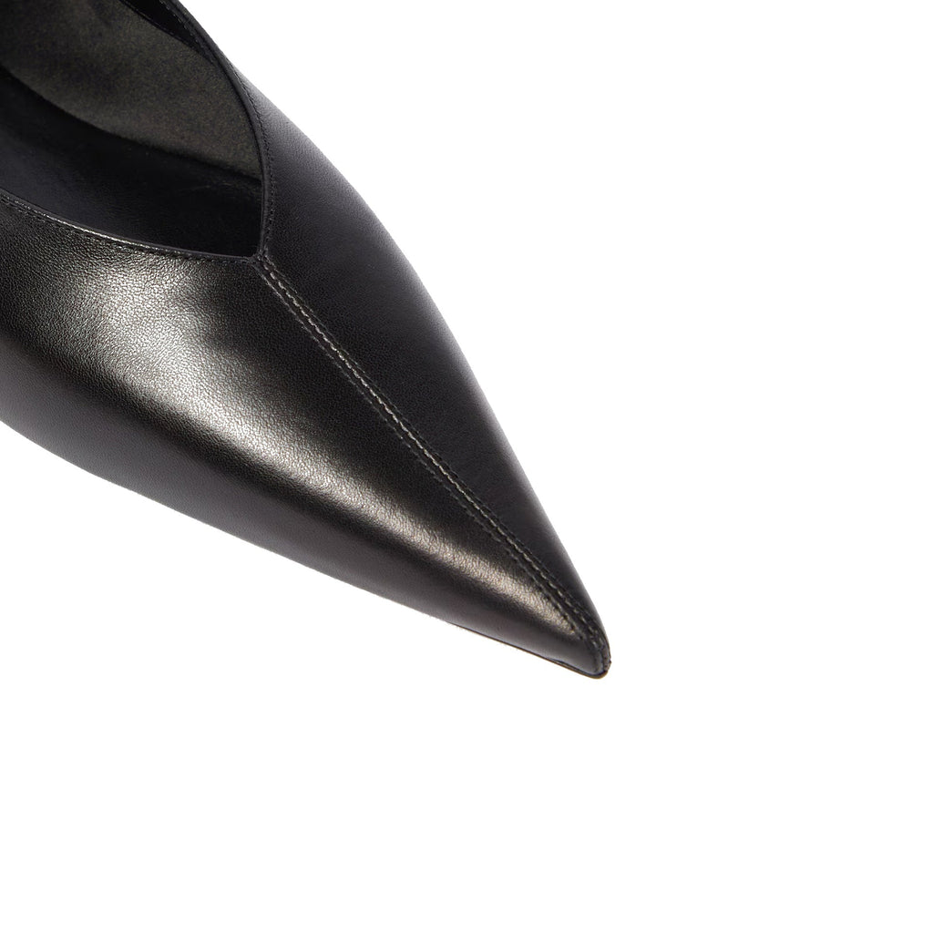 Saint Laurent Carolyn Nappa Ballerina Flats - WOMEN SHOES - SAINT LAURENT - Tluxy New