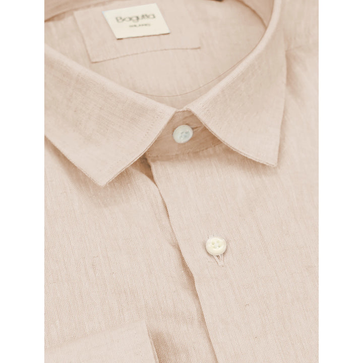 Bagutta Shirts Beige Man