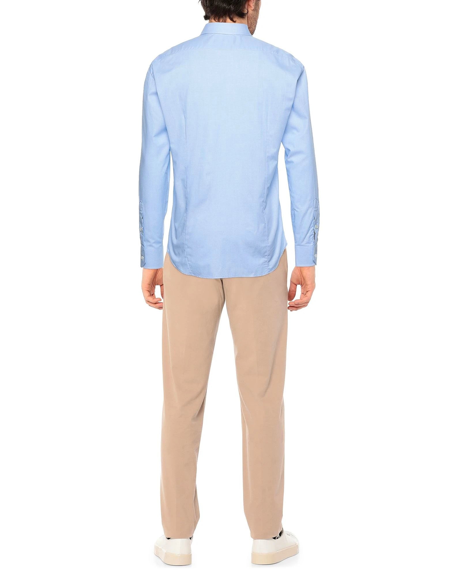 Aquascutum Shirts Light Blue Man