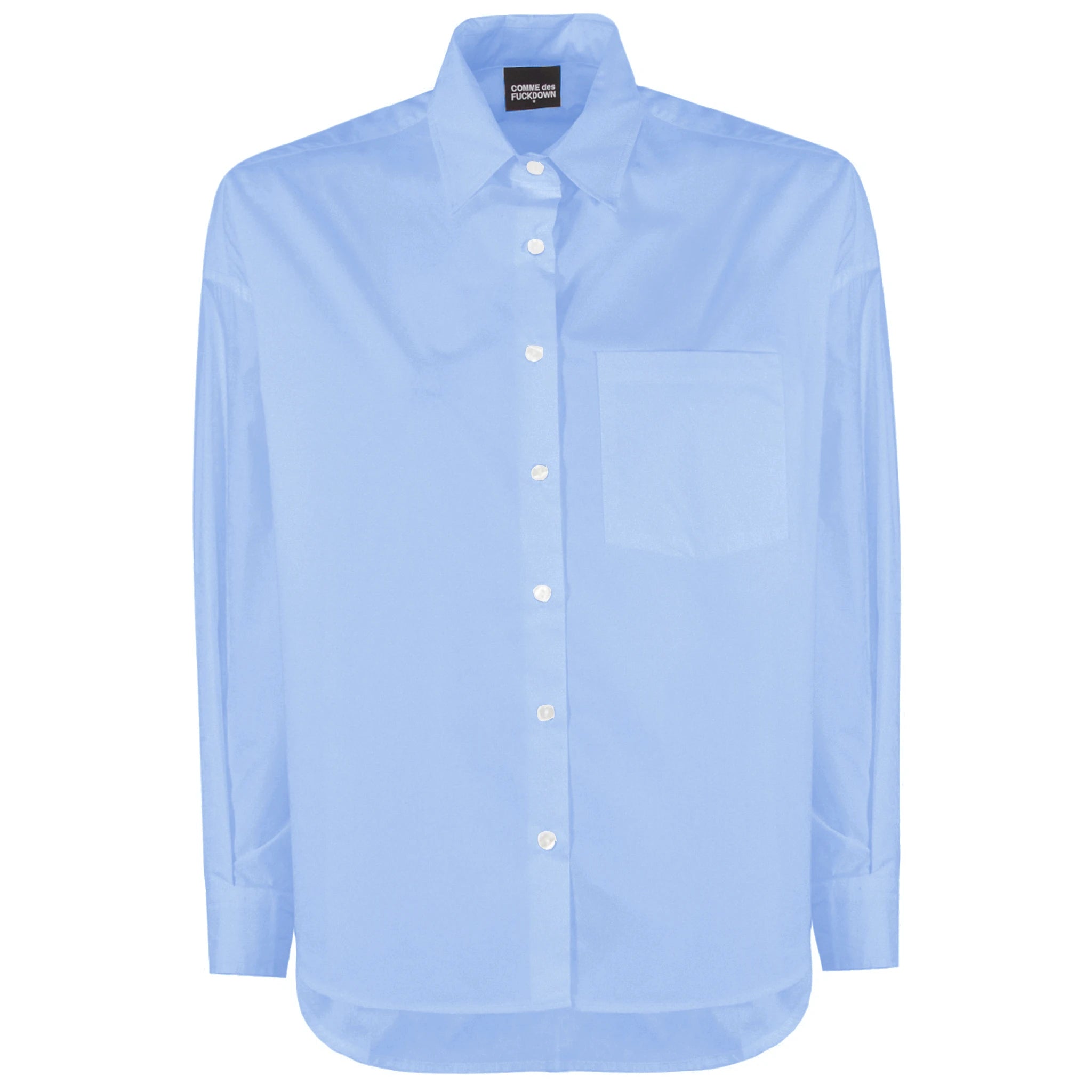 Comme Des Fuckdown Shirts Light Blue Woman