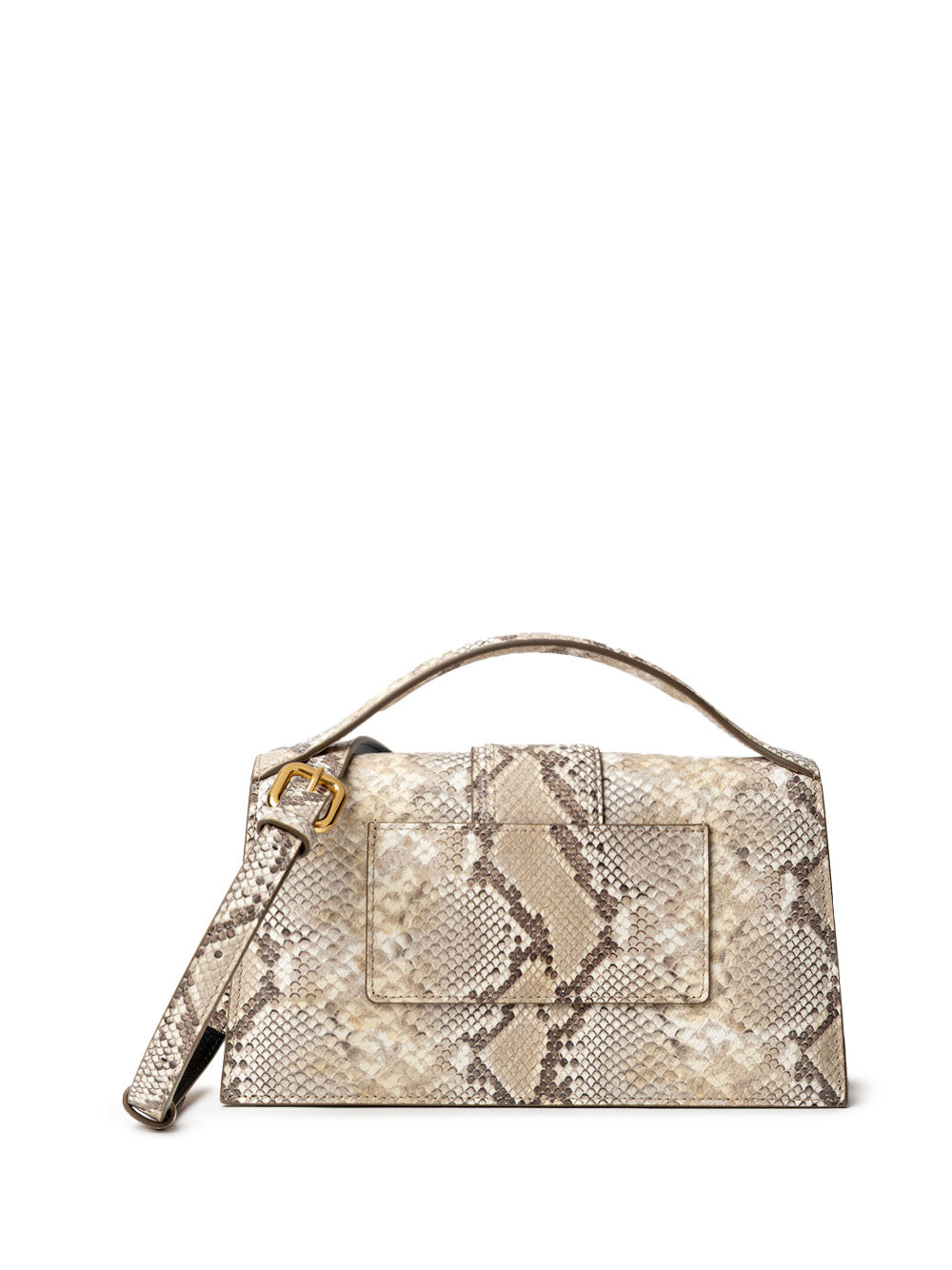 Jacquemus Le Grand Bambino Bag in Beige Reptile-Effect Leather – Siebentaschen