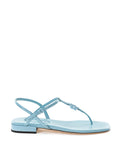 Miu Miu Blue Patent Leather Thong Sandal