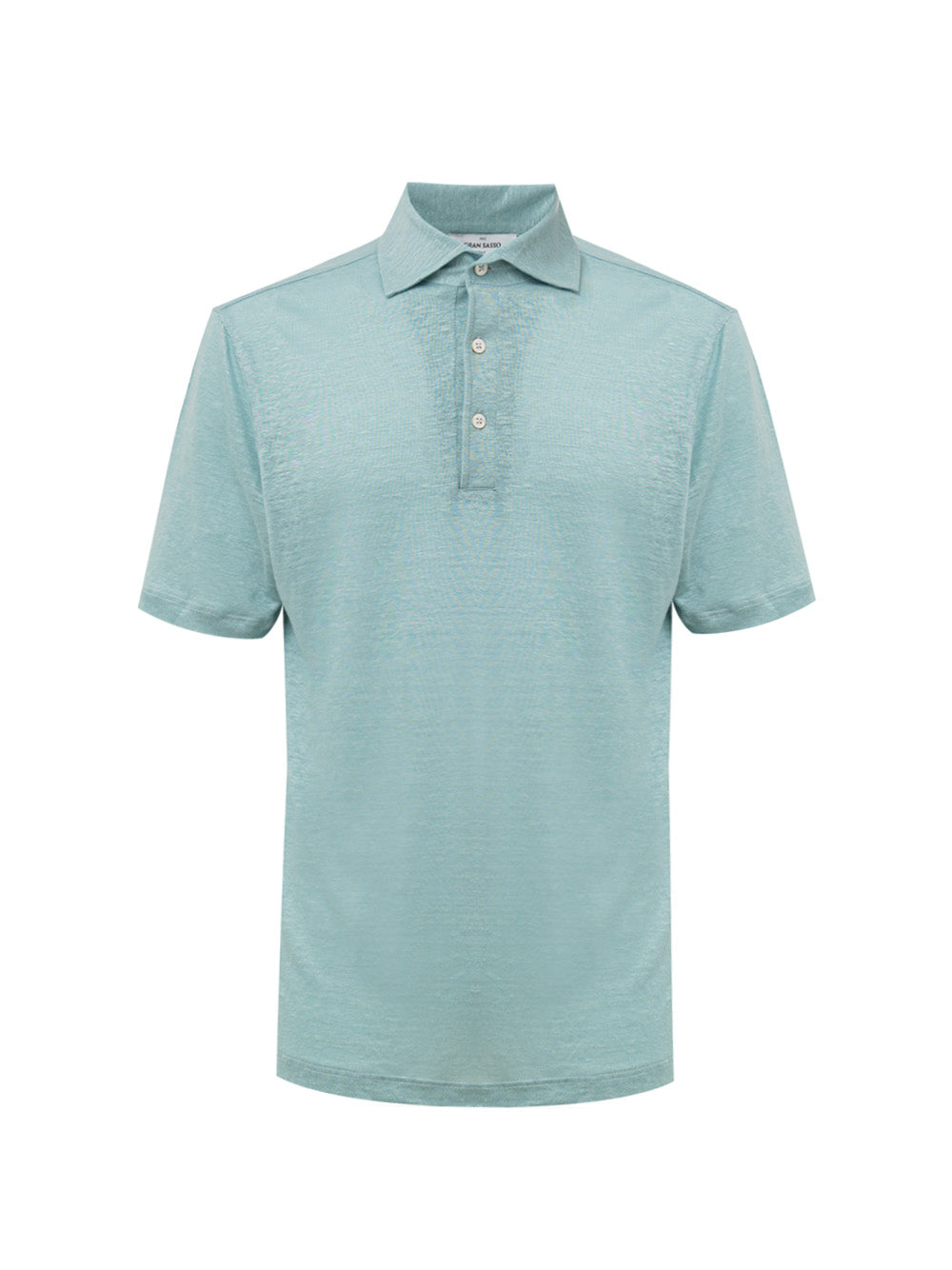Gran Sasso Light Blue Linen Polo
