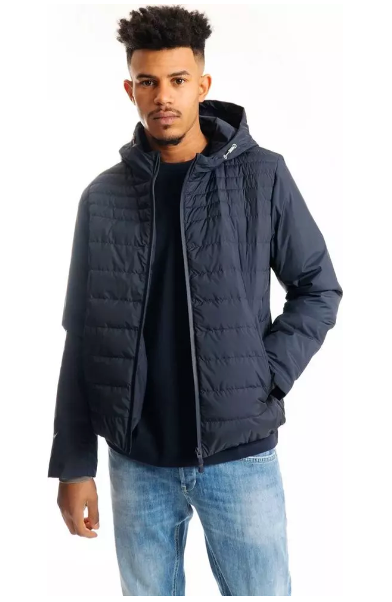 People Of Shibuya Sumptuous Blue Hooded Technical Jacket