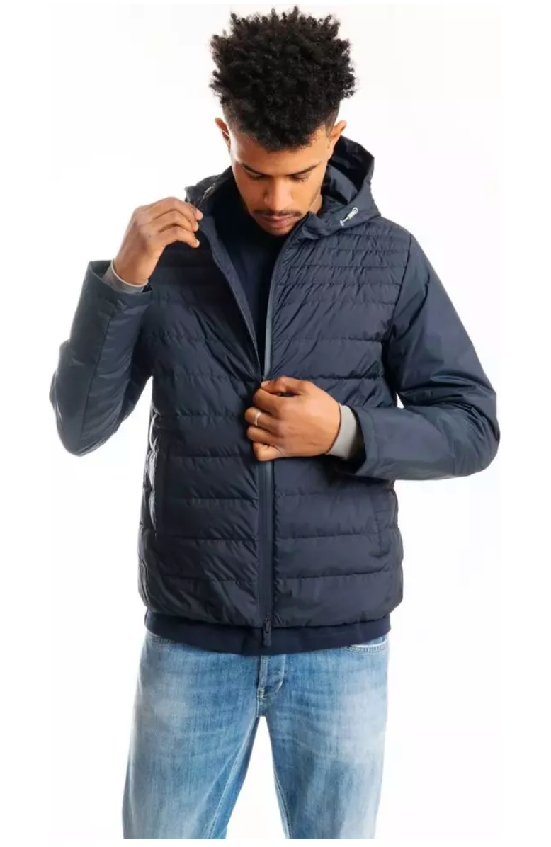 People Of Shibuya Sumptuous Blue Hooded Technical Jacket