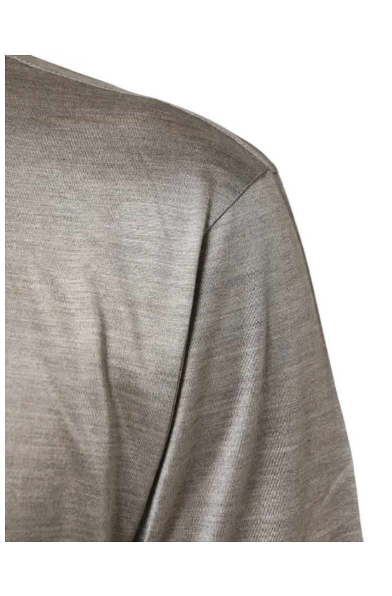 Dolce & Gabbana Beige Hazelnut Silk Shortsleeve Shirt T-shirt – Siebentaschen