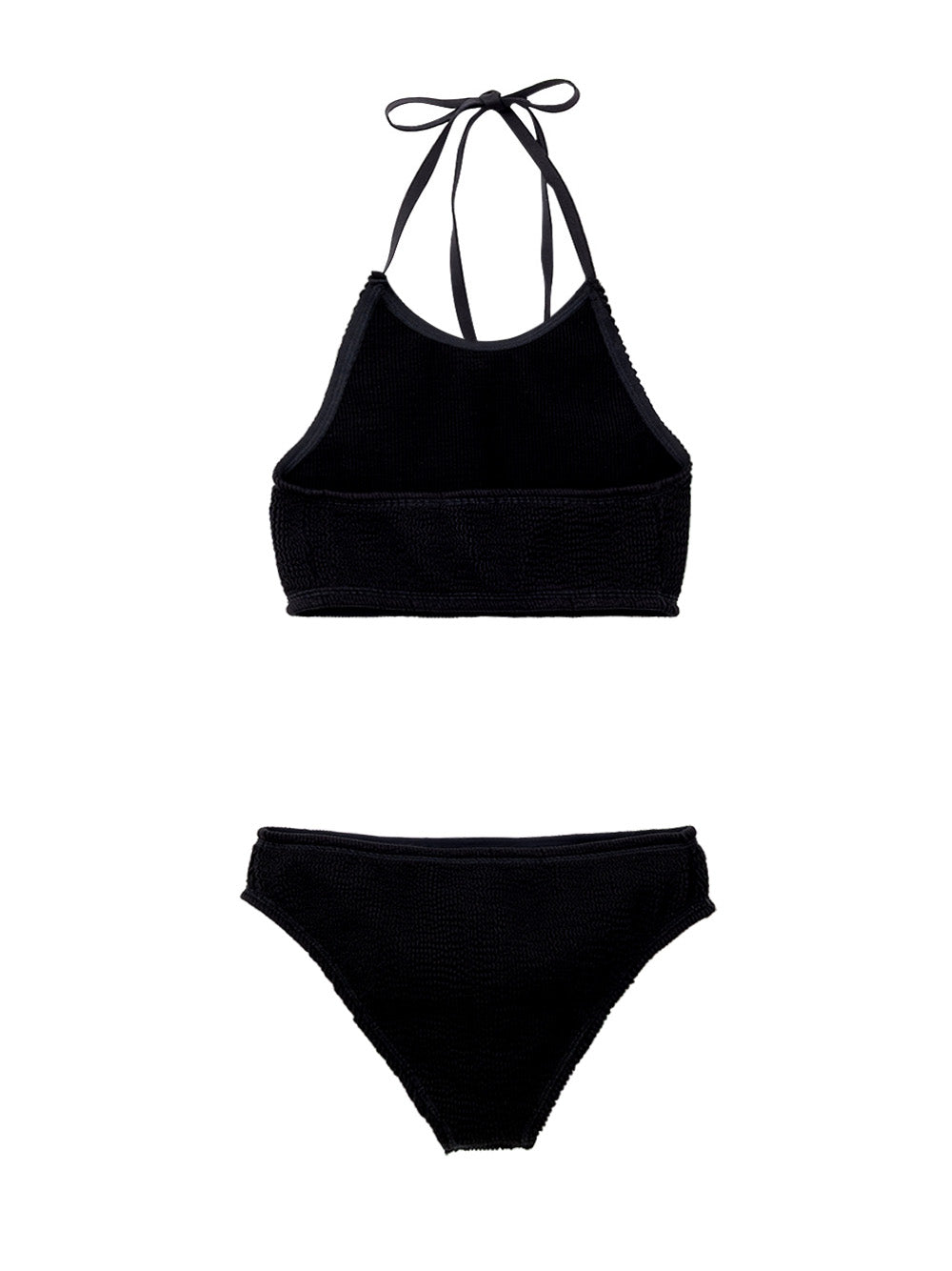 Bottega Veneta Black Pleated Knit Two-Piece Swimwear Set – Siebentaschen