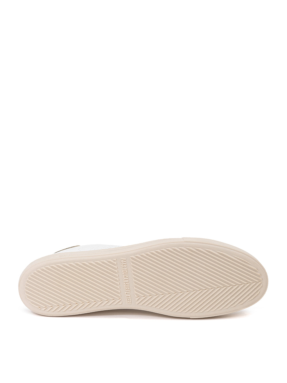 P448 White Leather Thea Python Sneakers