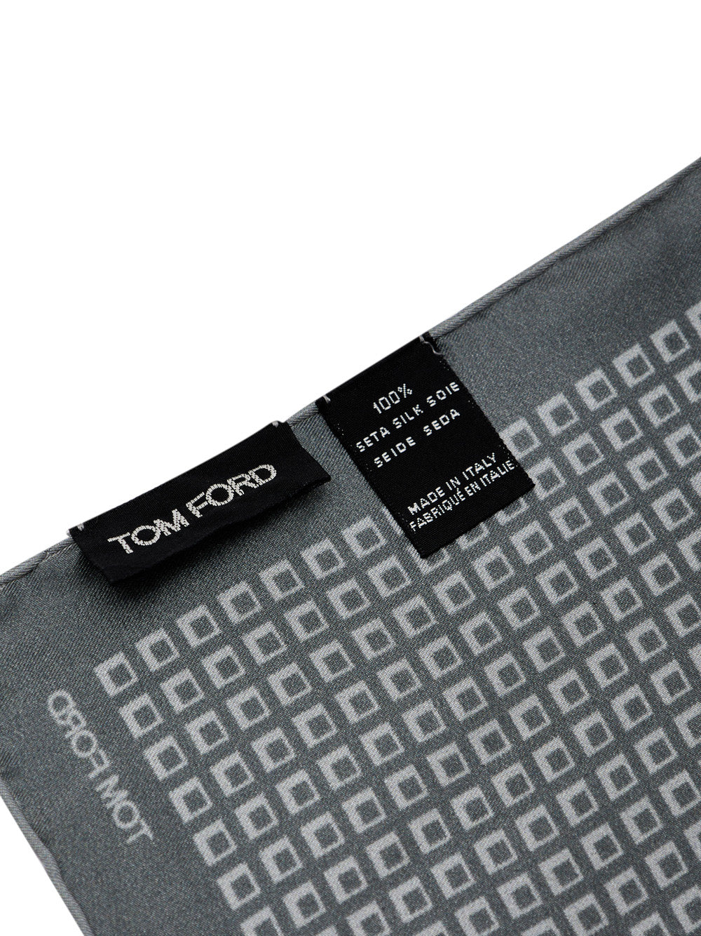 Tom Ford Green Silk Pocket Square