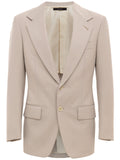 Tom Ford Men's Beige Single-Breasted Wool Jacket – Siebentaschen