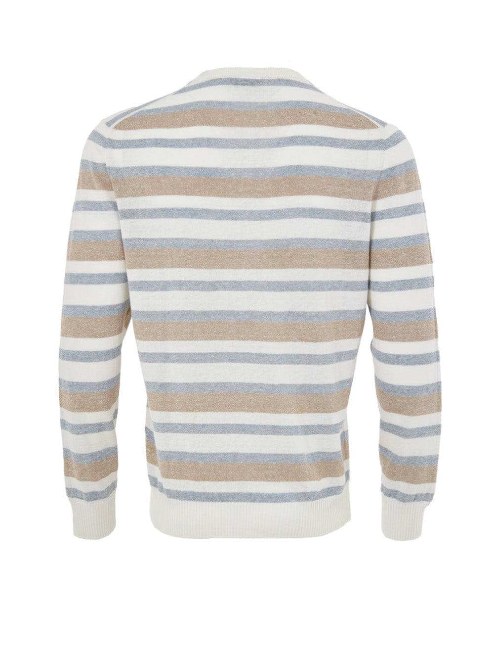 Gran Sasso Multicolor Linen Blend Crewneck Sweater