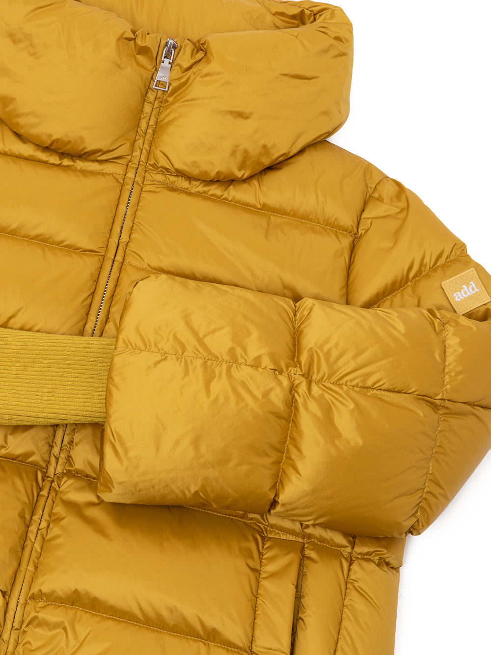 ADD knit detachable cuffs down jacket