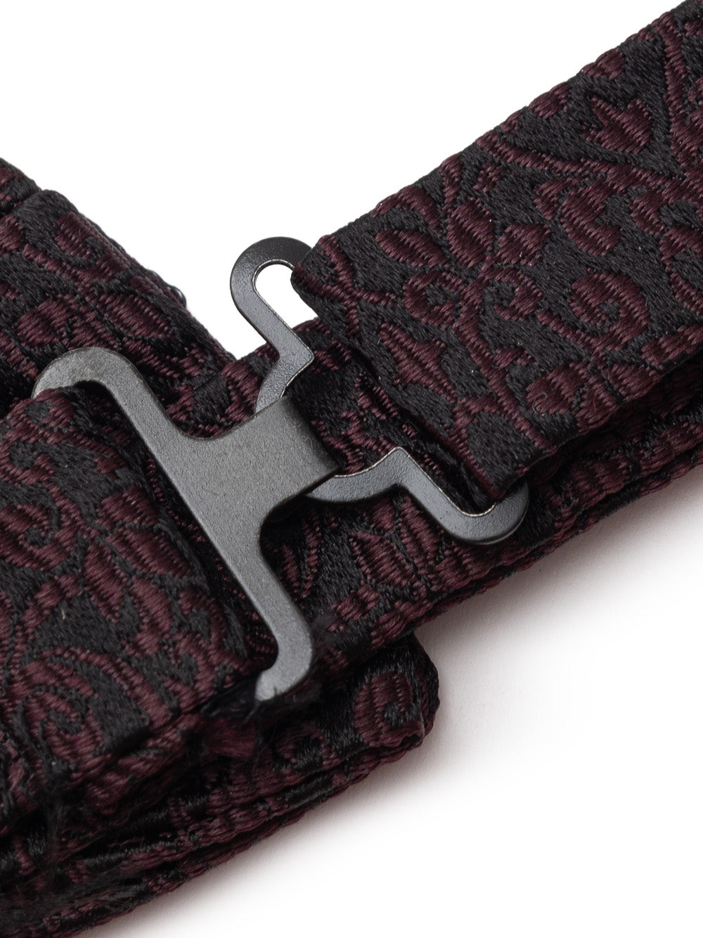 Dolce & Gabbana Black Silk Embroidery Bow Tie