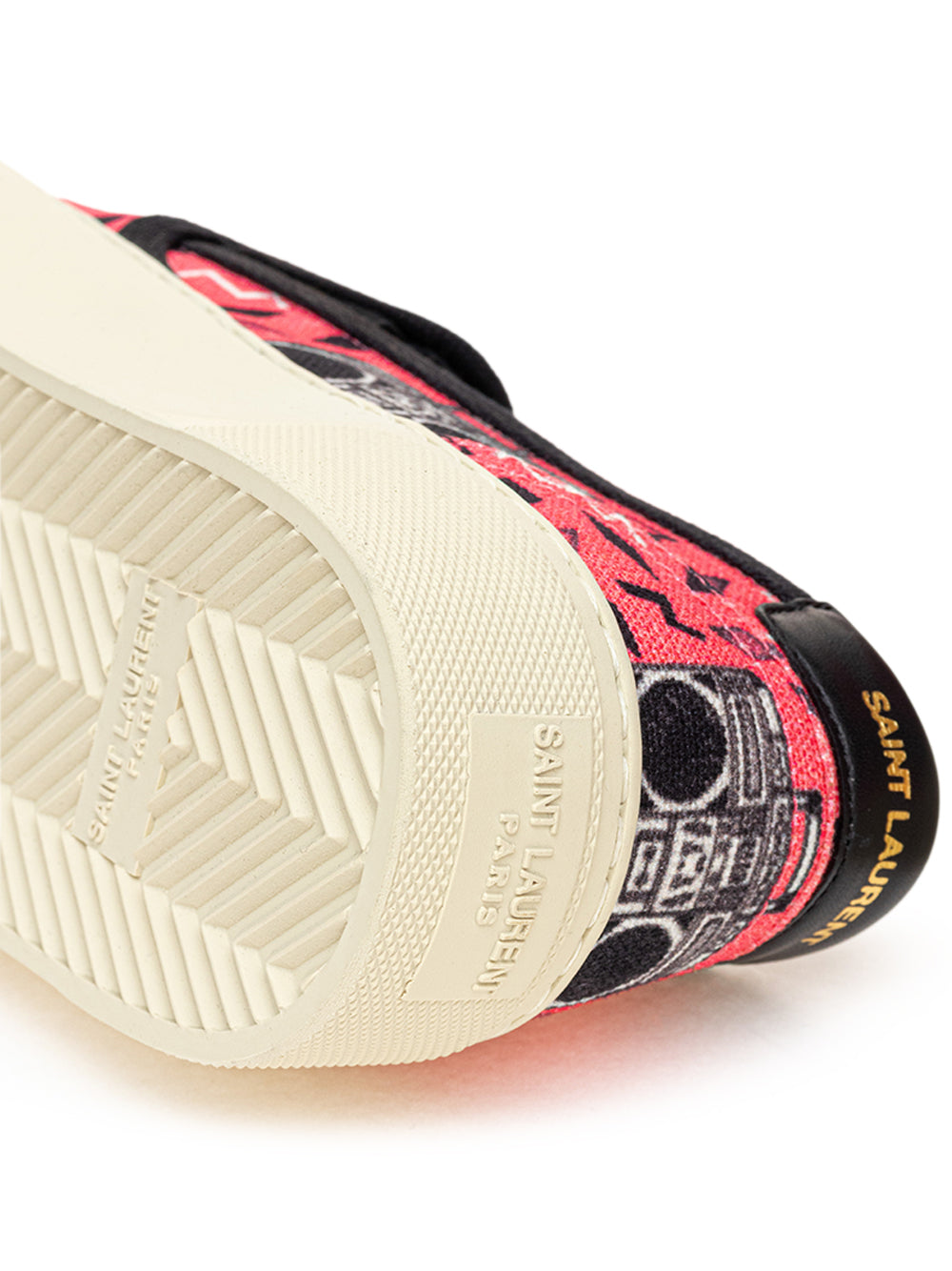 Pink Canvas Slip-On with Radio Print Saint Laurent