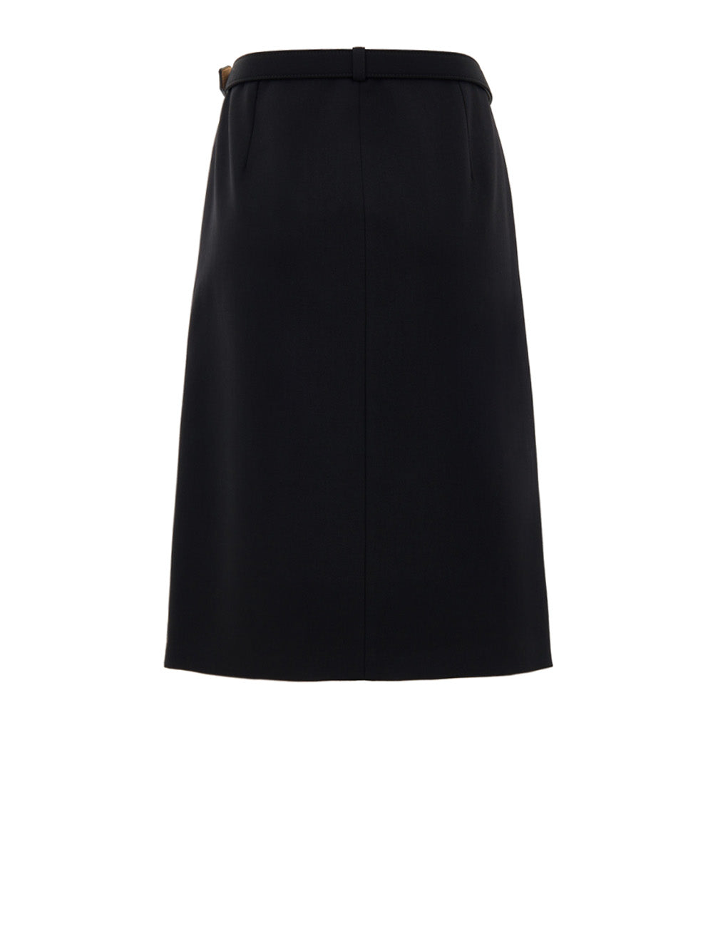 Gucci Black Front-Zip Midi Skirt with Removable Logo Belt – Siebentaschen