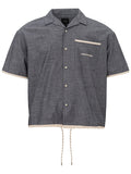 Armani Exchange Dark Denim Short Sleeve Shirt