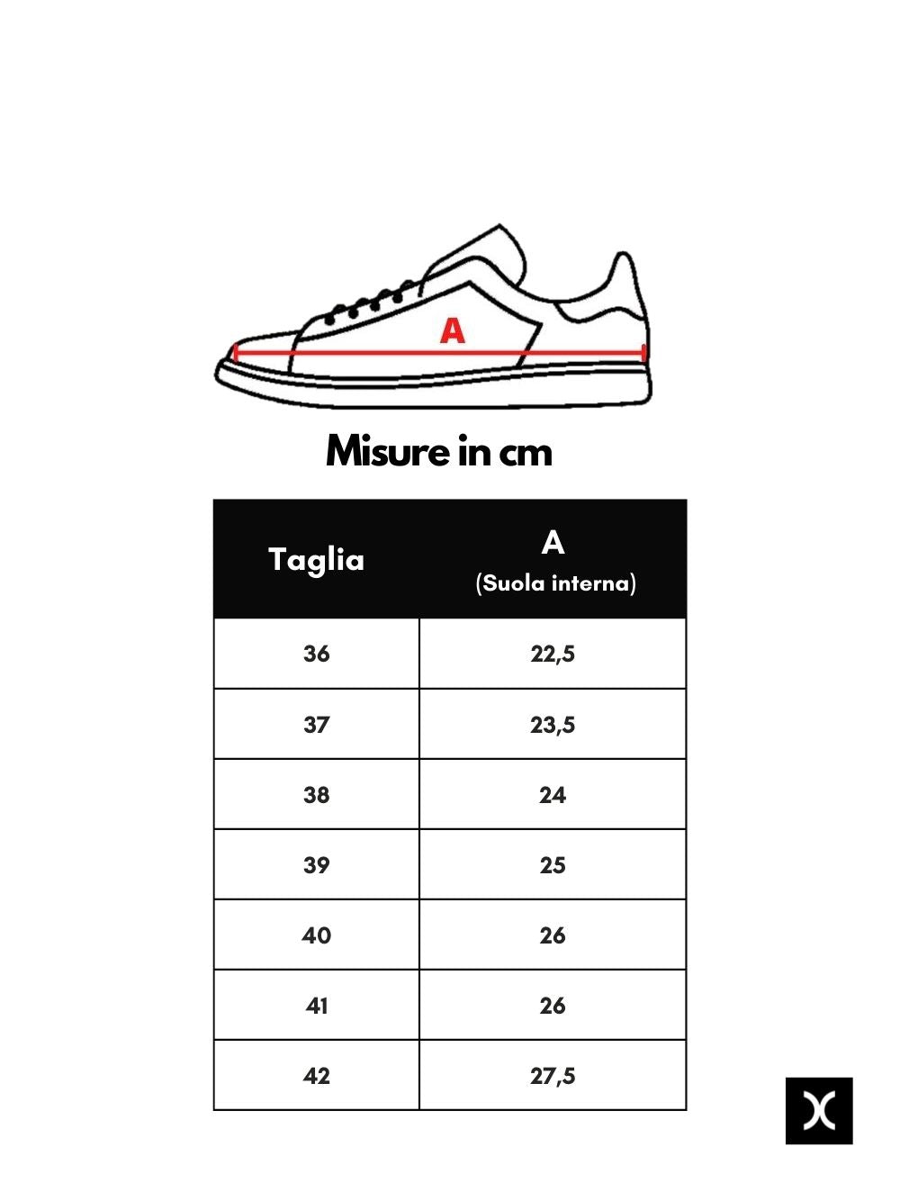 Scarpe da ginnastica in pelle Thea Dark P448