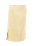 Lardini Yellow Pencil Skirt
