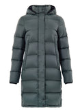 Moose Knuckles Green Long Padded Down Jacket