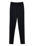 Gucci Men's Black Straight-Fit Trousers with Metal Logo Detail – Siebentaschen