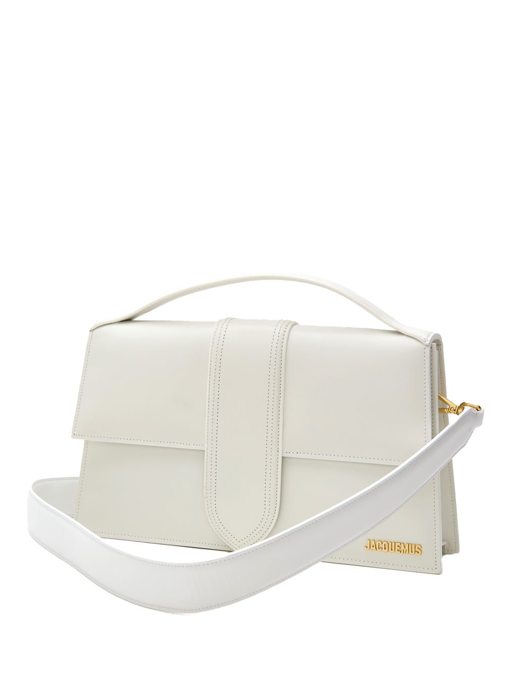 Jacquemus Le Bambino Oversized Bag in White Leather – Siebentaschen
