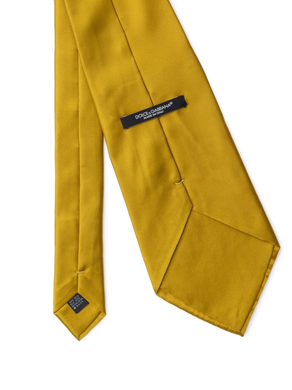Dolce & Gabbana Mustard Silk Tie