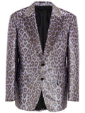 Tom Ford Men's Purple Leopard Print Single-Breasted Jacket – Siebentaschen