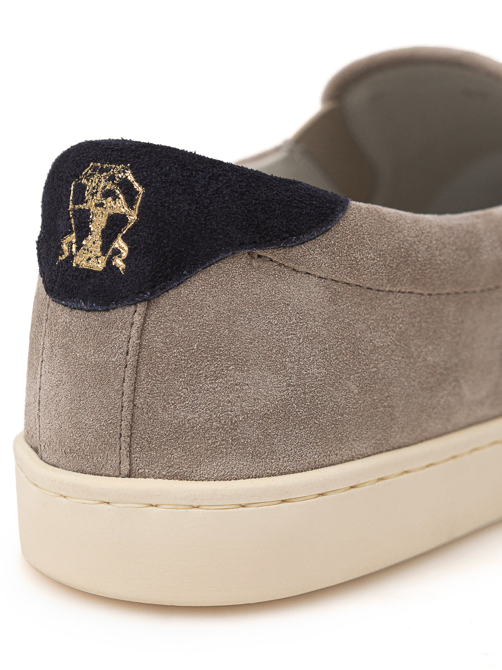 Brunello Cucinelli Suede Tortora Slip On