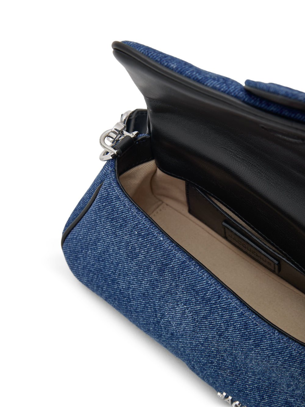 Jacquemus Le Petit Bambimou Mini Shoulder Bag in Denim Cotton and Leather