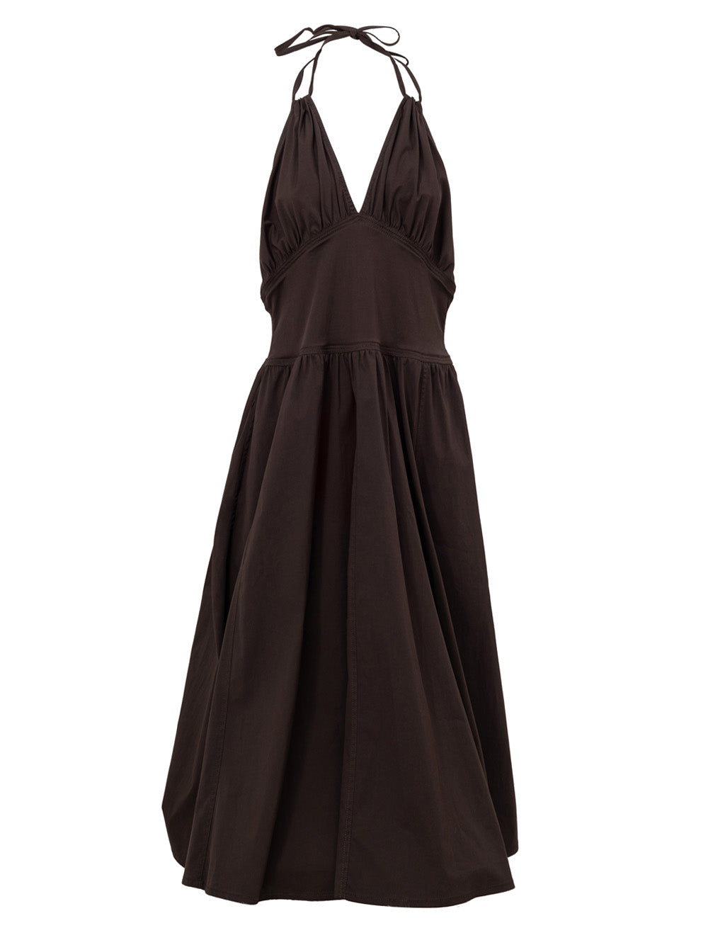 Bottega Veneta Cotton Strapless Wide Dress.