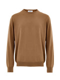 Gran Sasso Brown Fine Wool Crewneck Sweater