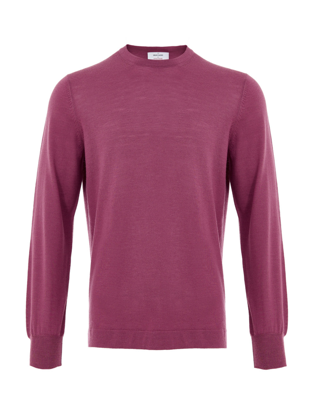 Gran Sasso Purple Wool Crewneck Sweater