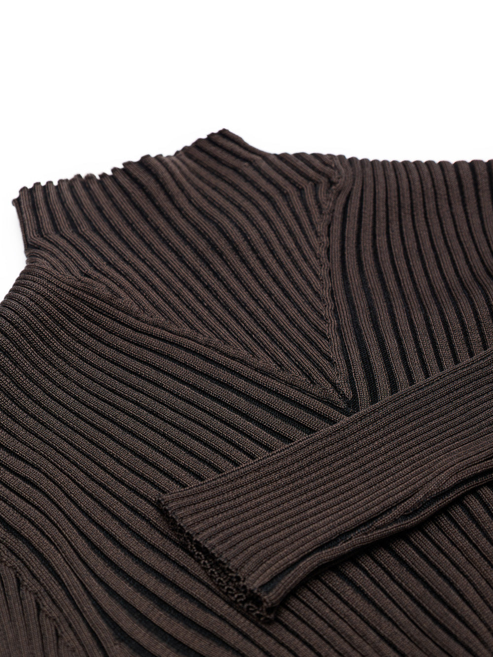 Bottega Veneta Brown Viscose Pleated Sweater