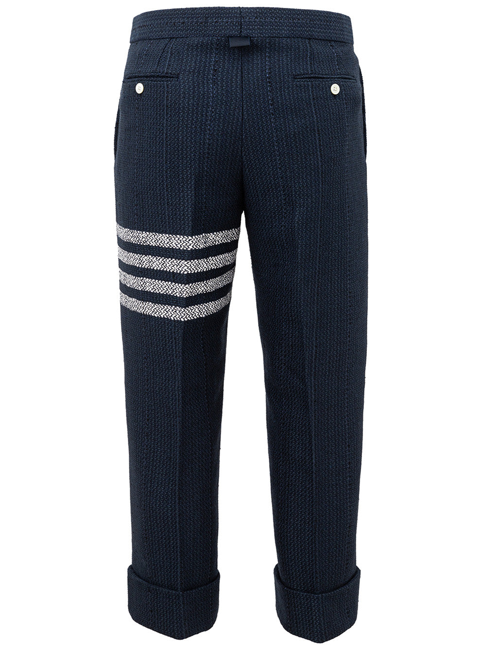 Thom Browne Blue Tweed Trousers