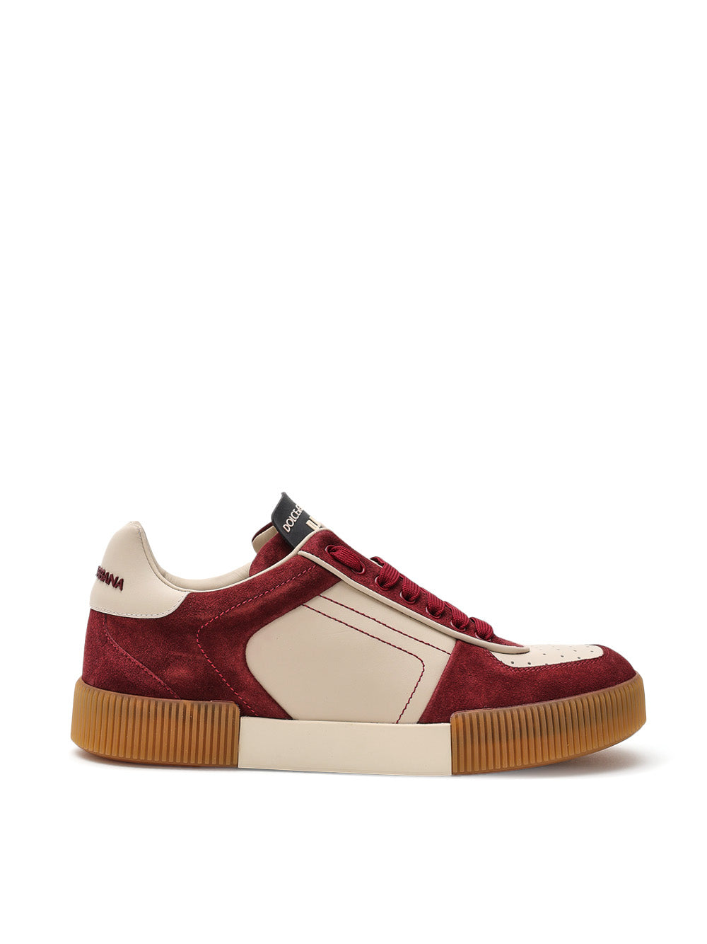 Dolce & Gabbana 'Prince' Low-Top White Leather Sneakers