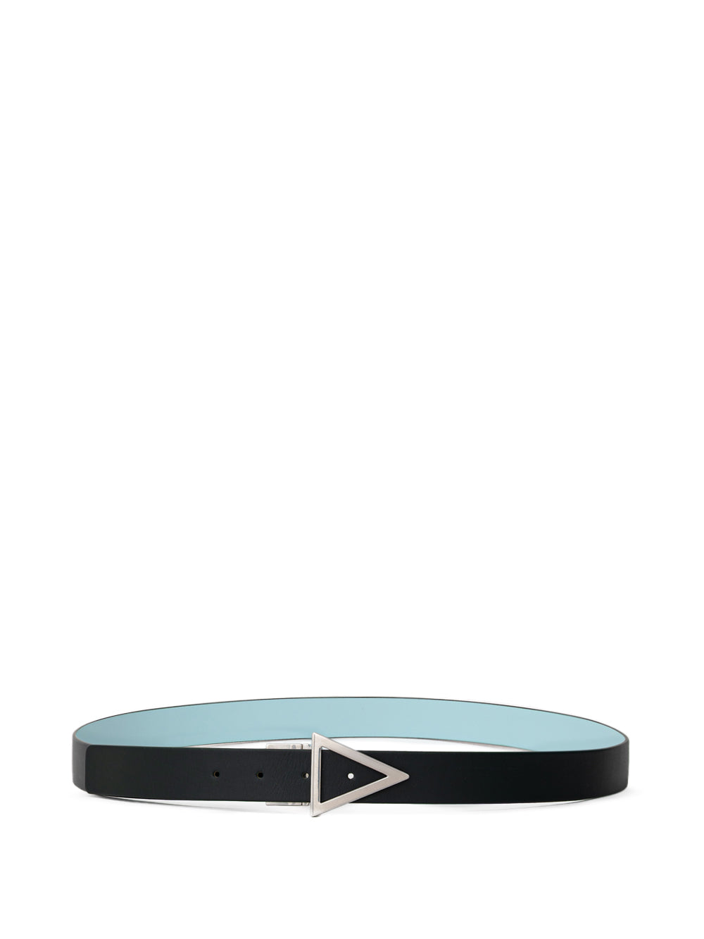 Bottega Veneta Light Blue/Green Double Face Leather Belt