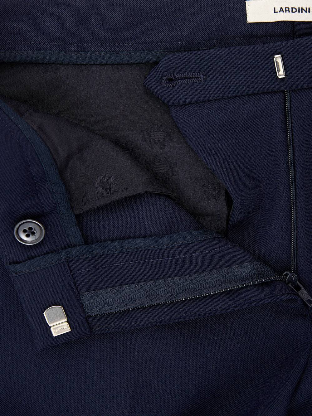 Blue Wool Trousers Lardini