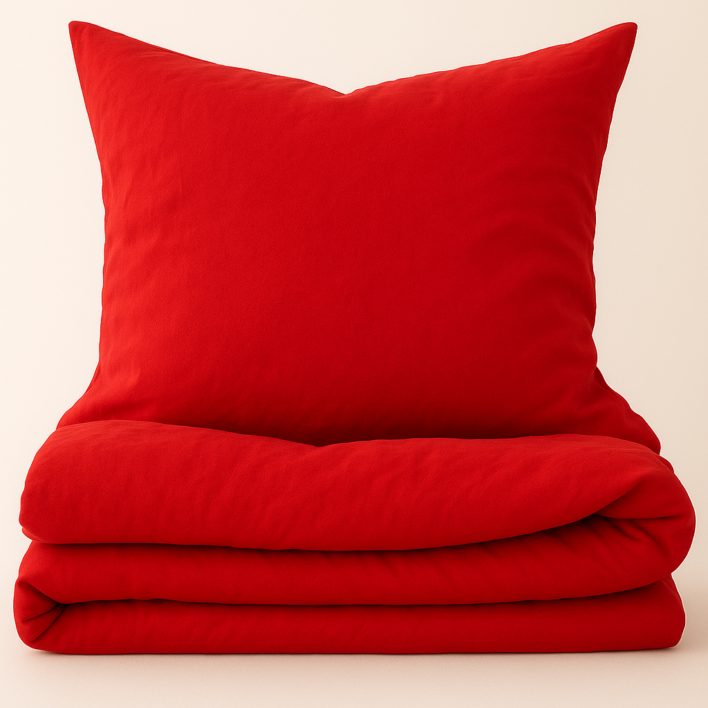 Premium Lyocell Kinderbettwäsche "Aurora Red"