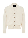 Gran Sasso Cream White Cotton Cardigan Sweater